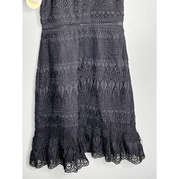 NWT Two Sisters Vicky Sleeveless Halter Bodycon Mini Dress Black Women's Small - Picture 9 of 10